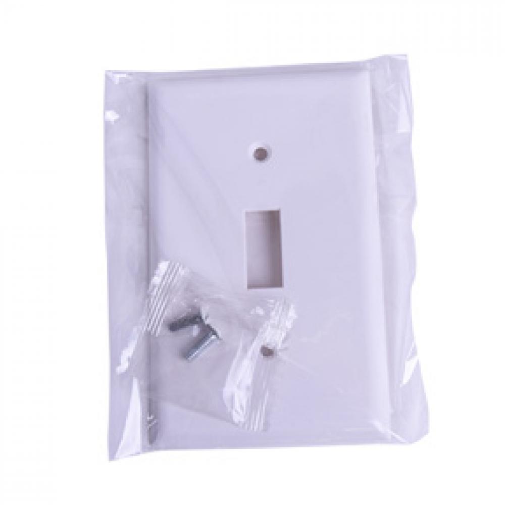 1 Gang Toggle Switch Plate White<span class=' ItemWarning' style='display:block;'>Item is usually in stock, but we&#39;ll be in touch if there&#39;s a problem<br /></span>