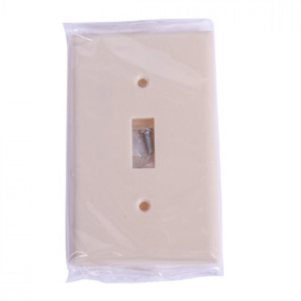 1 Gang Toggle Switch Plate Ivory<span class=' ItemWarning' style='display:block;'>Item is usually in stock, but we&#39;ll be in touch if there&#39;s a problem<br /></span>