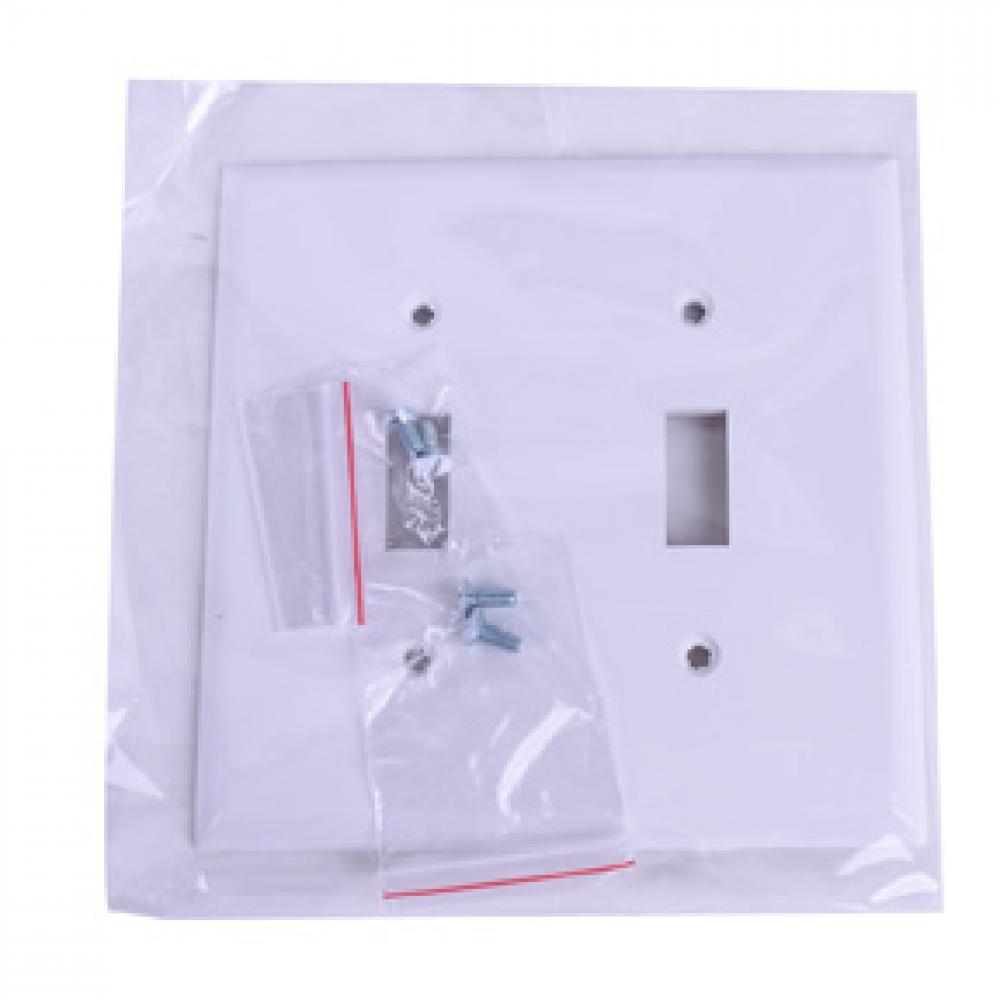 2 Gang Toggle switch plate White<span class=' ItemWarning' style='display:block;'>Item is usually in stock, but we&#39;ll be in touch if there&#39;s a problem<br /></span>