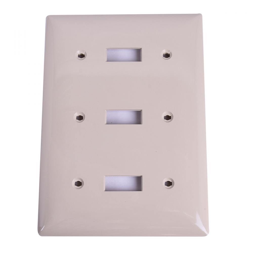 3-Gang Toggle Switch Plate  Ivory<span class=' ItemWarning' style='display:block;'>Item is usually in stock, but we&#39;ll be in touch if there&#39;s a problem<br /></span>
