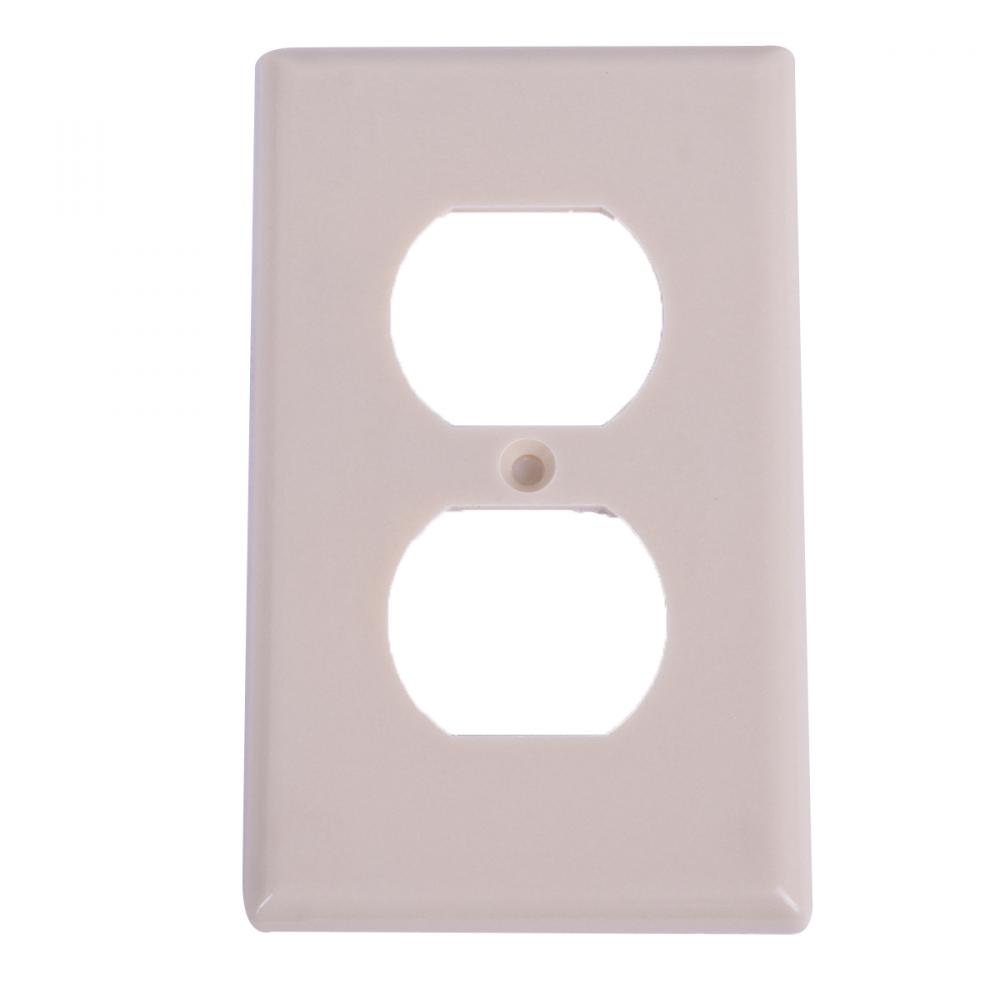 1 Gang Duplex recep. plate Ivory<span class=' ItemWarning' style='display:block;'>Item is usually in stock, but we&#39;ll be in touch if there&#39;s a problem<br /></span>