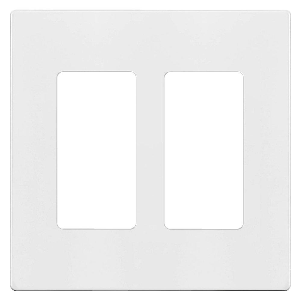 Decora 2-Gang Screwless Wall Plate White<span class=' ItemWarning' style='display:block;'>Item is usually in stock, but we&#39;ll be in touch if there&#39;s a problem<br /></span>