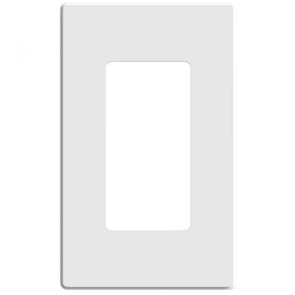 Decora 1-Gang Screwless Wall Plate Mid Size White<span class=' ItemWarning' style='display:block;'>Item is usually in stock, but we&#39;ll be in touch if there&#39;s a problem<br /></span>