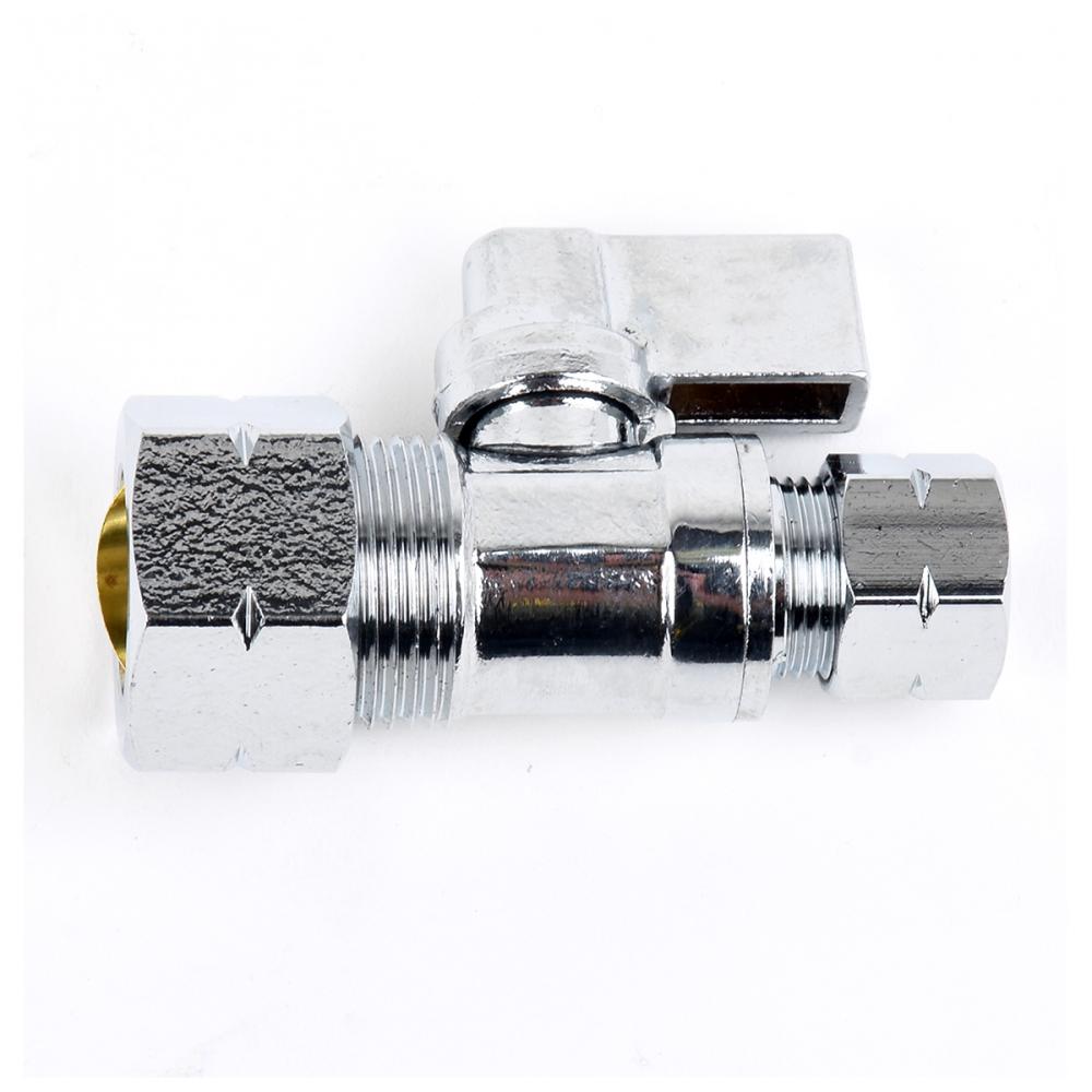 Comp.Quarter Turn Straight Stop Valve 5/8Od x  3/8 Od<span class=' ItemWarning' style='display:block;'>Item is usually in stock, but we&#39;ll be in touch if there&#39;s a problem<br /></span>
