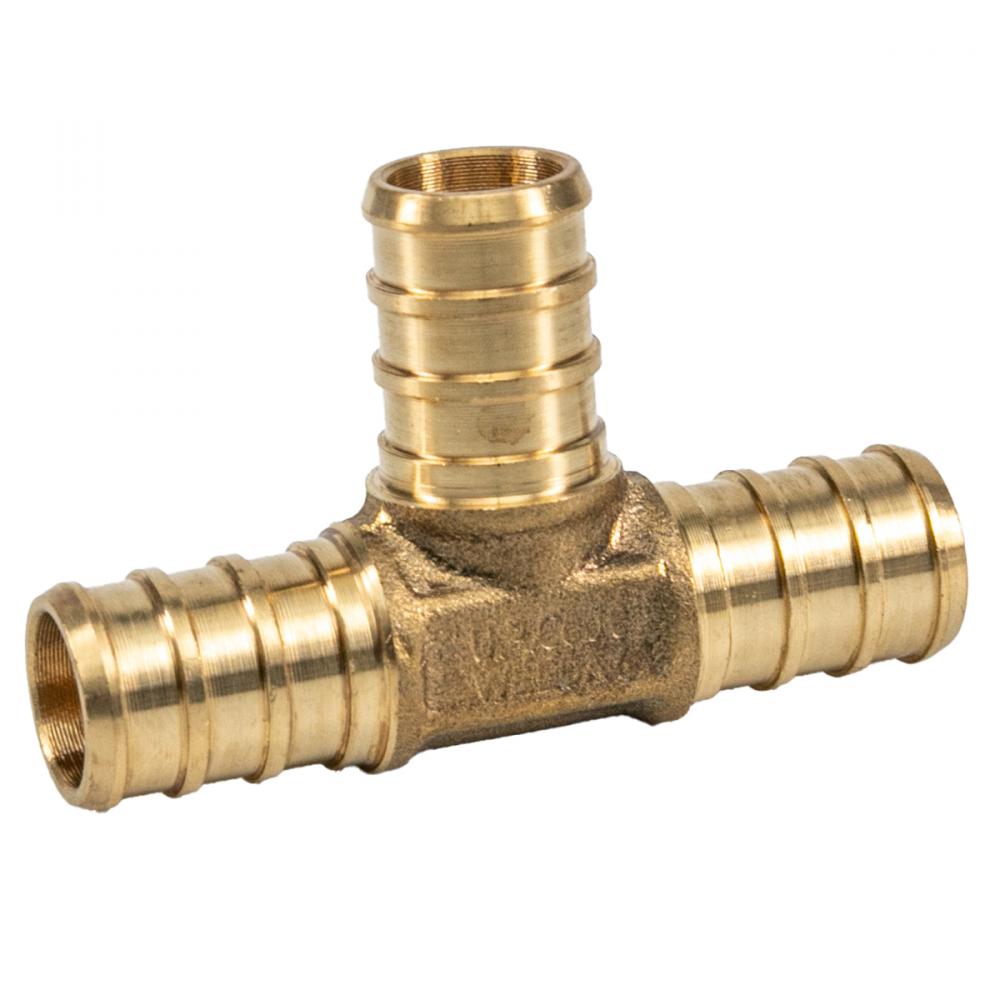 24PK Brass Pex Tee ½in Barb x ½in Barb x ½in Barb Lead Free<span class=' ItemWarning' style='display:block;'>Item is usually in stock, but we&#39;ll be in touch if there&#39;s a problem<br /></span>