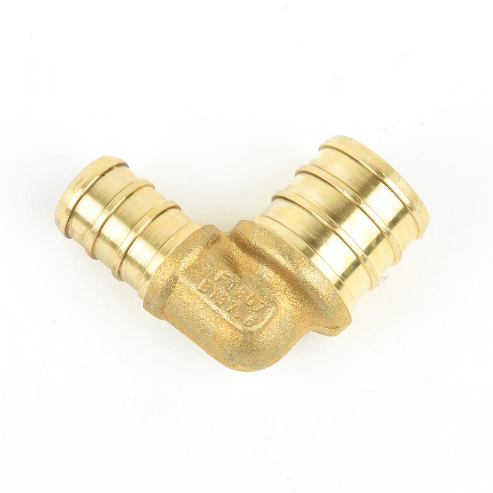 Pex Brass 90 Elbow ¾in Barb x ½in Barb<span class=' ItemWarning' style='display:block;'>Item is usually in stock, but we&#39;ll be in touch if there&#39;s a problem<br /></span>