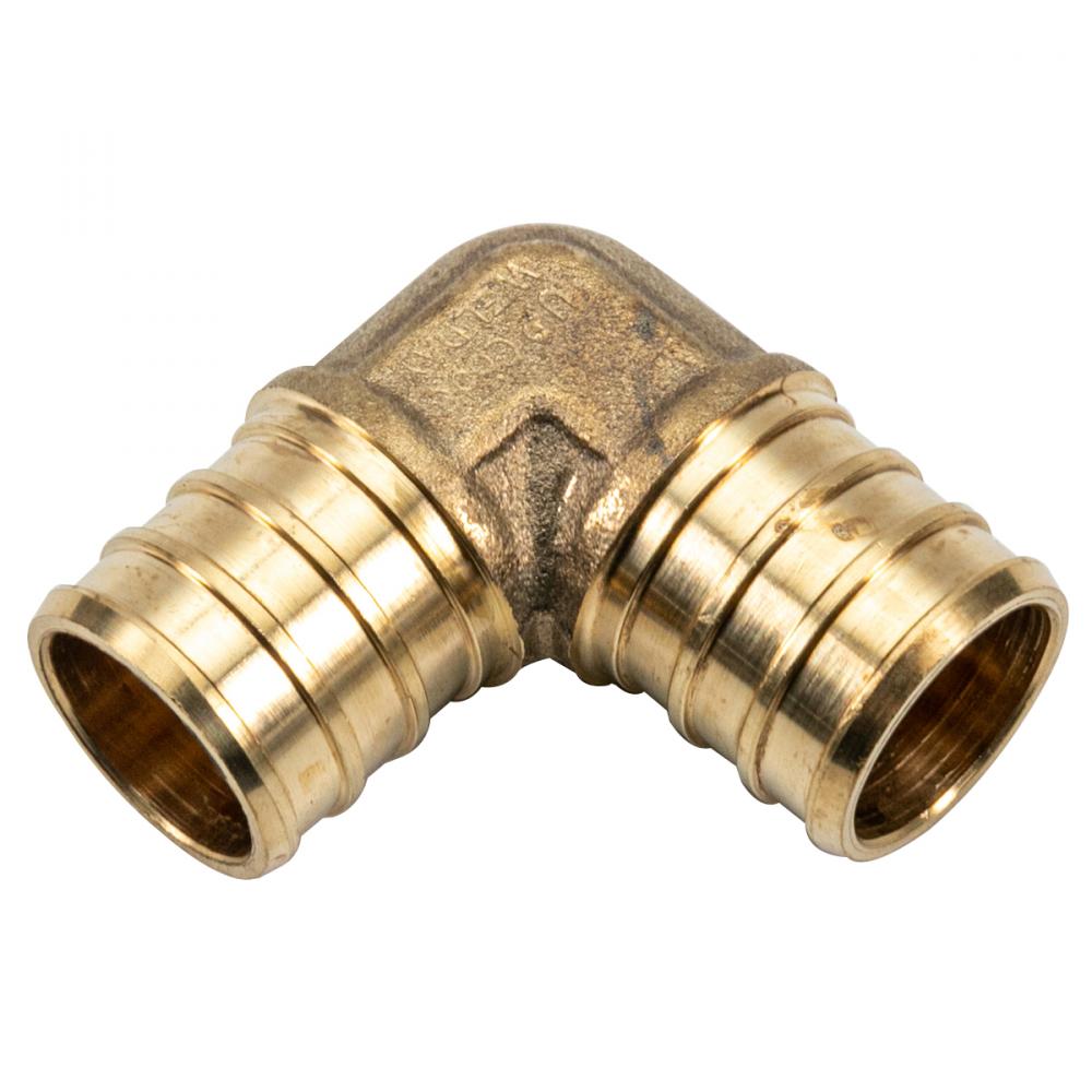 24PK Pex Brass Elbow 90° ¾in Barb x ¾in Barb Lead Free<span class=' ItemWarning' style='display:block;'>Item is usually in stock, but we&#39;ll be in touch if there&#39;s a problem<br /></span>