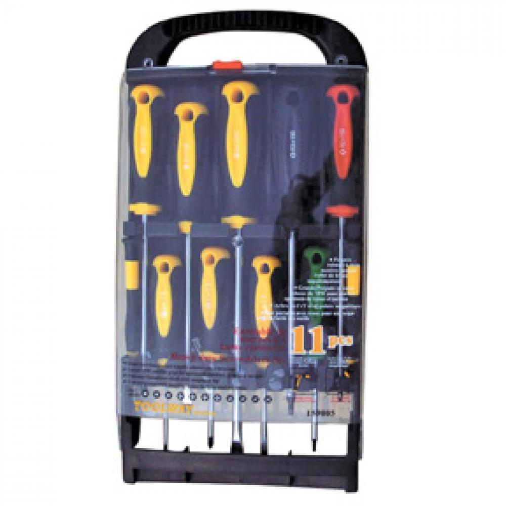 Screwdriver Magnetic Tip in See Through Box 11pc Set<span class=' ItemWarning' style='display:block;'>Item is usually in stock, but we&#39;ll be in touch if there&#39;s a problem<br /></span>