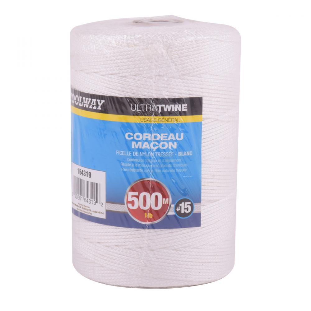 Braided Nylon Mason Line#18 1lb 500m/1640ft White<span class=' ItemWarning' style='display:block;'>Item is usually in stock, but we&#39;ll be in touch if there&#39;s a problem<br /></span>