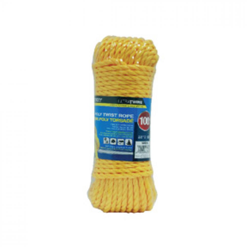 Poly Twist Rope Yellow 3/8in x 100ft<span class=' ItemWarning' style='display:block;'>Item is usually in stock, but we&#39;ll be in touch if there&#39;s a problem<br /></span>