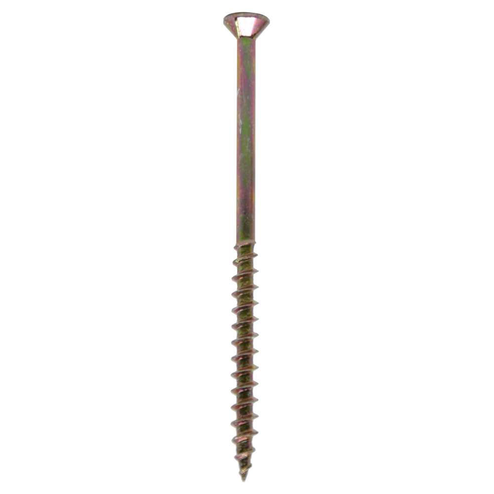 100PK Deck Screws Yellow Plated #8 x 2in<span class=' ItemWarning' style='display:block;'>Item is usually in stock, but we&#39;ll be in touch if there&#39;s a problem<br /></span>