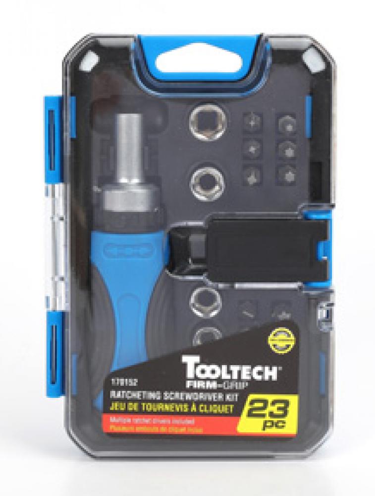 23PC Ratcheting Screwdriver Bits & Sockets Set<span class=' ItemWarning' style='display:block;'>Item is usually in stock, but we&#39;ll be in touch if there&#39;s a problem<br /></span>