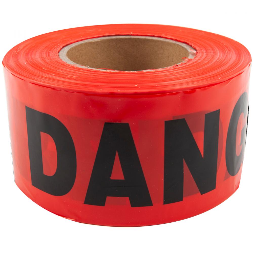 Barrier Danger Tape 3inx1000ft Red<span class=' ItemWarning' style='display:block;'>Item is usually in stock, but we&#39;ll be in touch if there&#39;s a problem<br /></span>