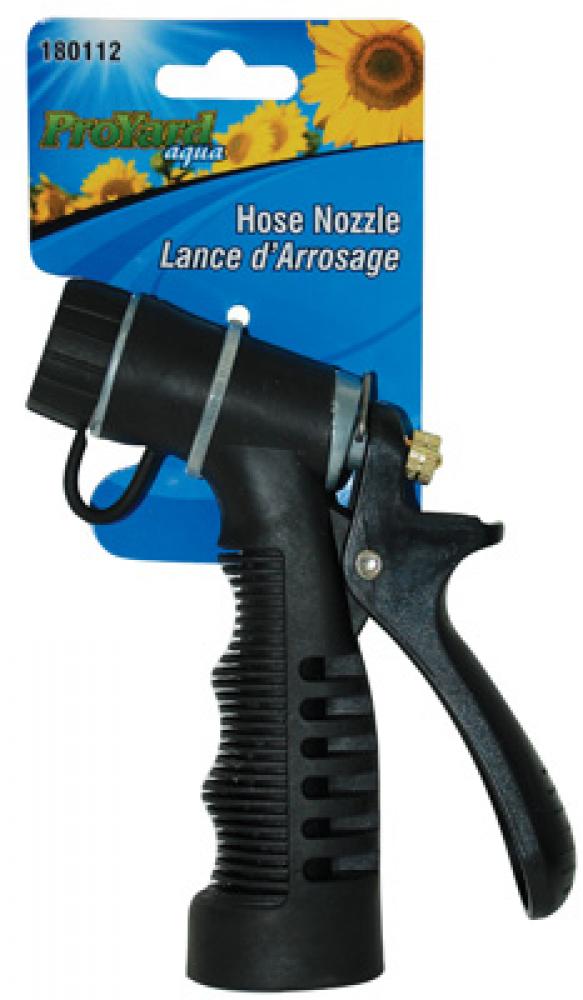 Hose Nozzle Sprayer Metal Rear Trigger with Flow Control Insulated Handle Black<span class=' ItemWarning' style='display:block;'>Item is usually in stock, but we&#39;ll be in touch if there&#39;s a problem<br /></span>