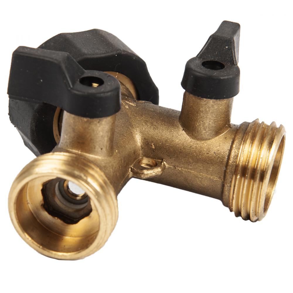Brass Hose Y Control Valve with Shut-off levers<span class=' ItemWarning' style='display:block;'>Item is usually in stock, but we&#39;ll be in touch if there&#39;s a problem<br /></span>