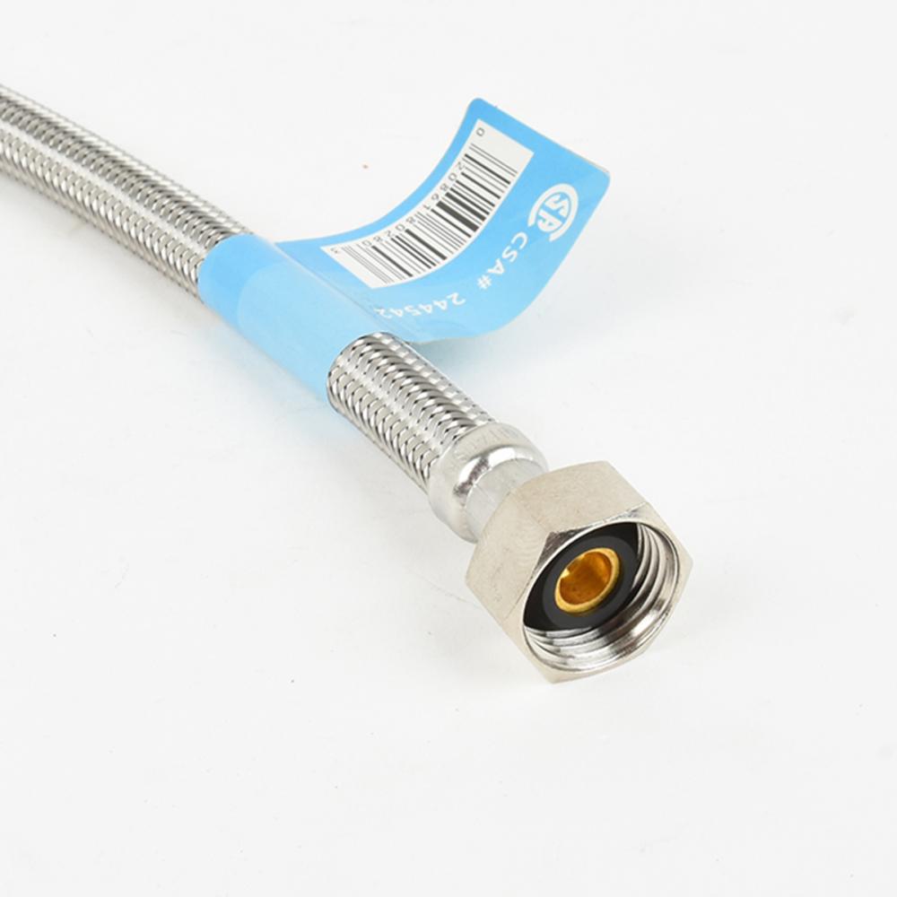 Flex Connector SS 3/8in Comp x ½in FIP 9in Faucet<span class=' ItemWarning' style='display:block;'>Item is usually in stock, but we&#39;ll be in touch if there&#39;s a problem<br /></span>