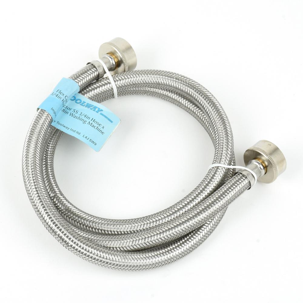 Flex Connector SS ¾in Hose x ¾in Hose 48in Washing Machine<span class=' ItemWarning' style='display:block;'>Item is usually in stock, but we&#39;ll be in touch if there&#39;s a problem<br /></span>