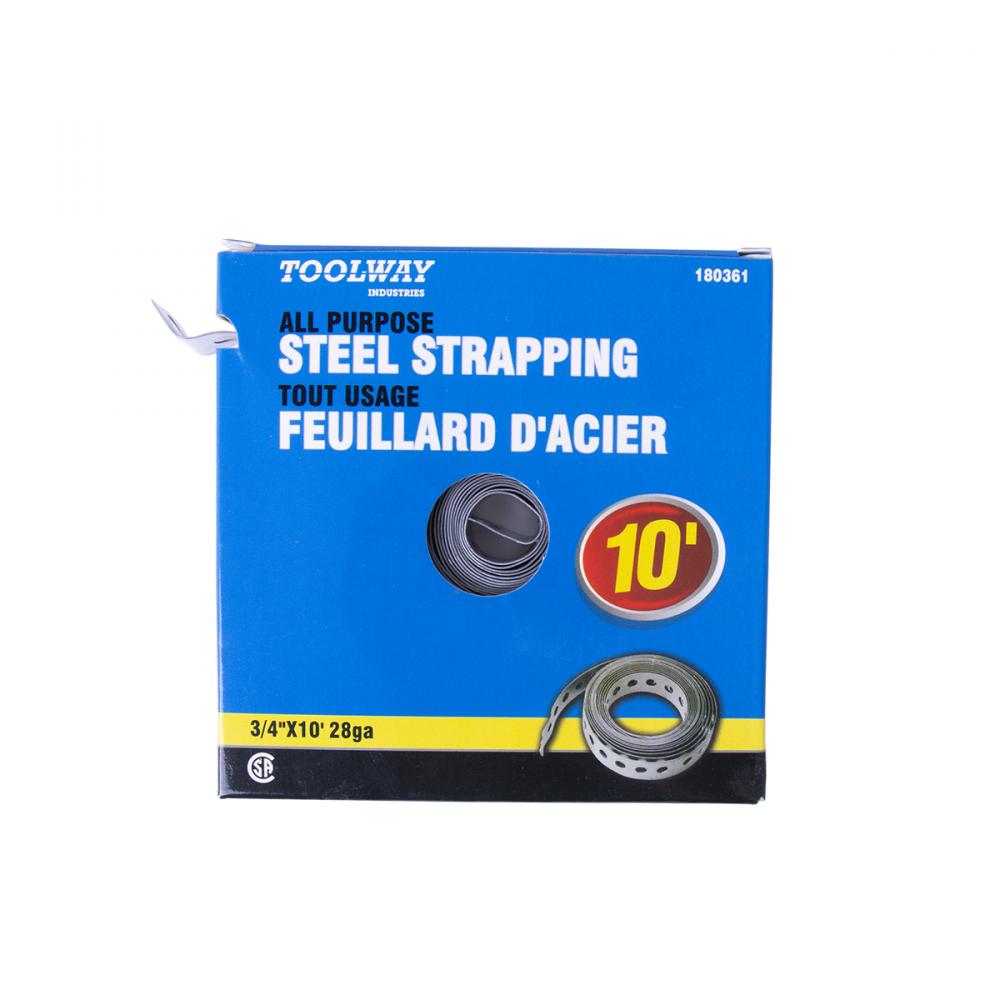 Steel Strapping 10ft x ¾in 28GA<span class=' ItemWarning' style='display:block;'>Item is usually in stock, but we&#39;ll be in touch if there&#39;s a problem<br /></span>