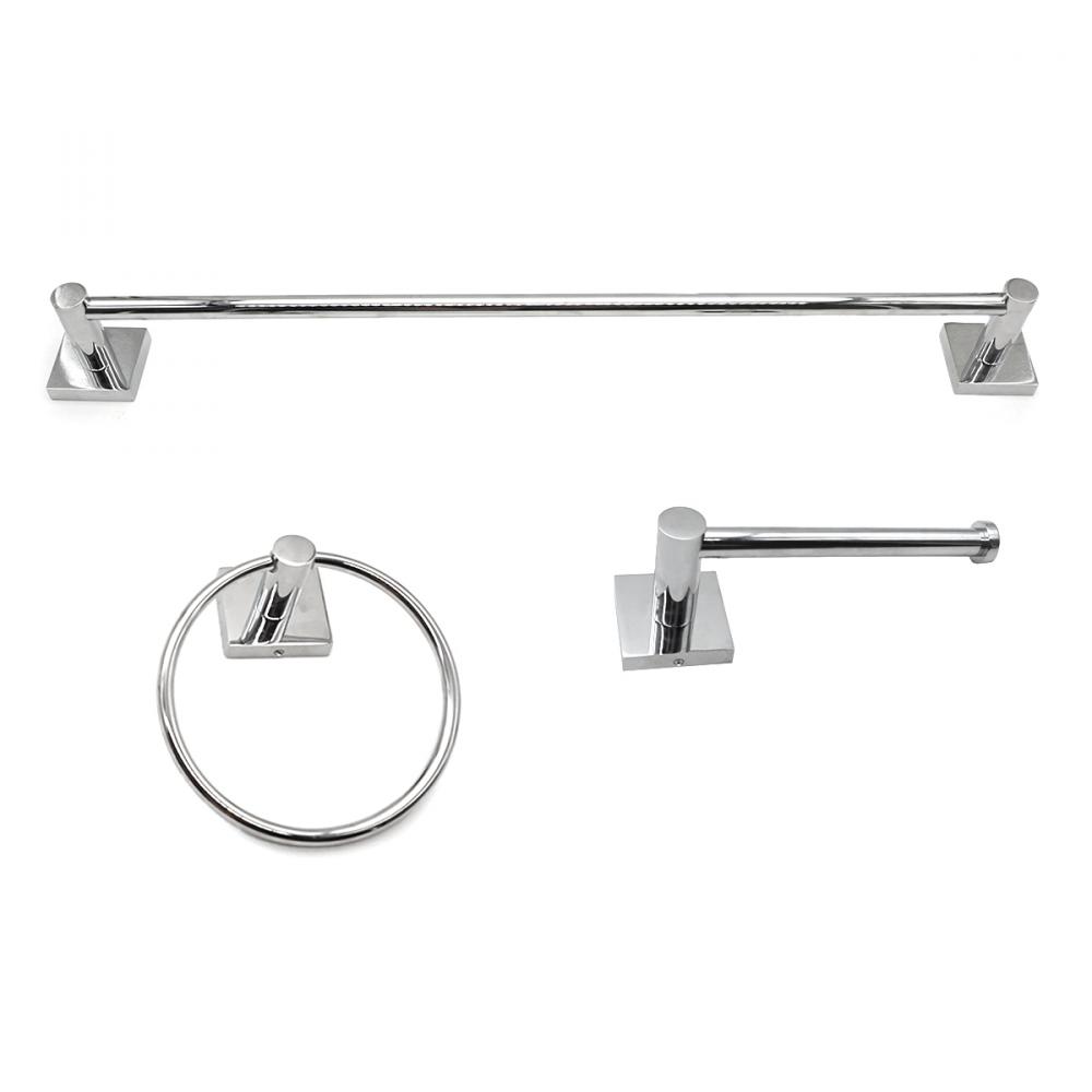 3PC Serenity Bathroom Hardware Wallmount Set Chrome<span class=' ItemWarning' style='display:block;'>Item is usually in stock, but we&#39;ll be in touch if there&#39;s a problem<br /></span>