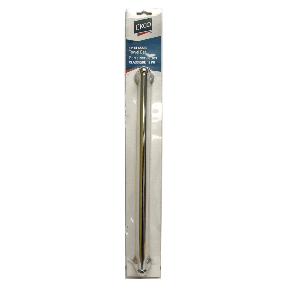 Ekco Towel Bar Chrome 18in<span class=' ItemWarning' style='display:block;'>Item is usually in stock, but we&#39;ll be in touch if there&#39;s a problem<br /></span>
