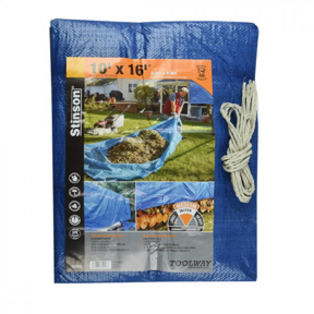 Tarpaulin 10ft x 16ft Blue<span class=' ItemWarning' style='display:block;'>Item is usually in stock, but we&#39;ll be in touch if there&#39;s a problem<br /></span>