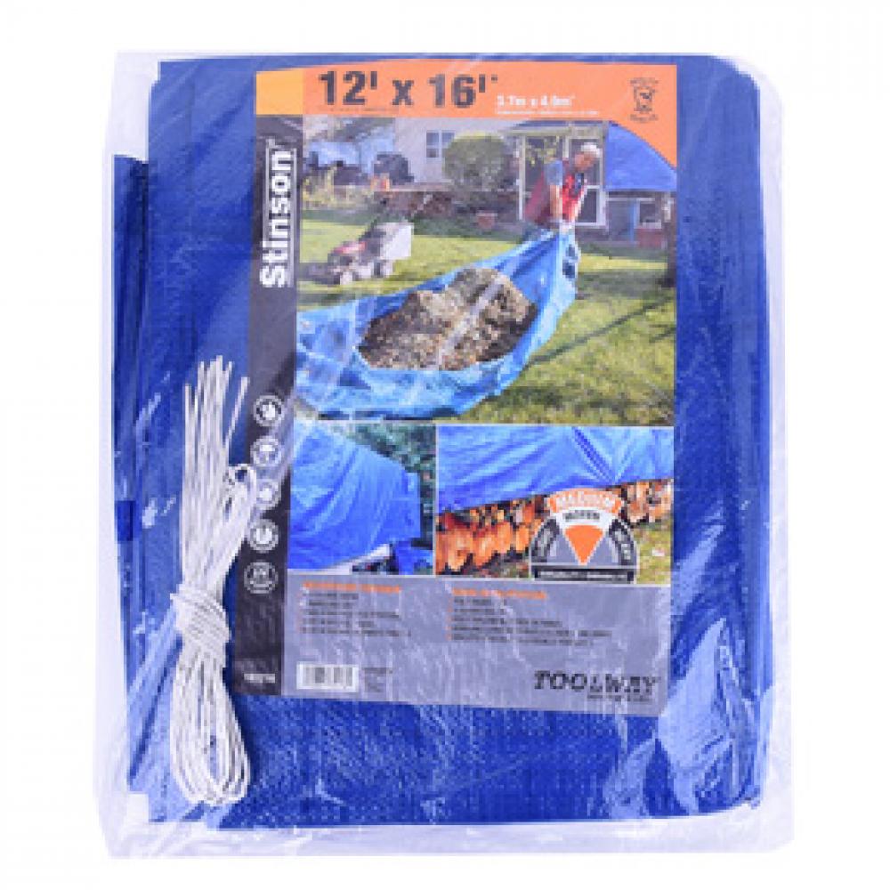 Tarpaulin 12ft x 16ft Blue<span class=' ItemWarning' style='display:block;'>Item is usually in stock, but we&#39;ll be in touch if there&#39;s a problem<br /></span>