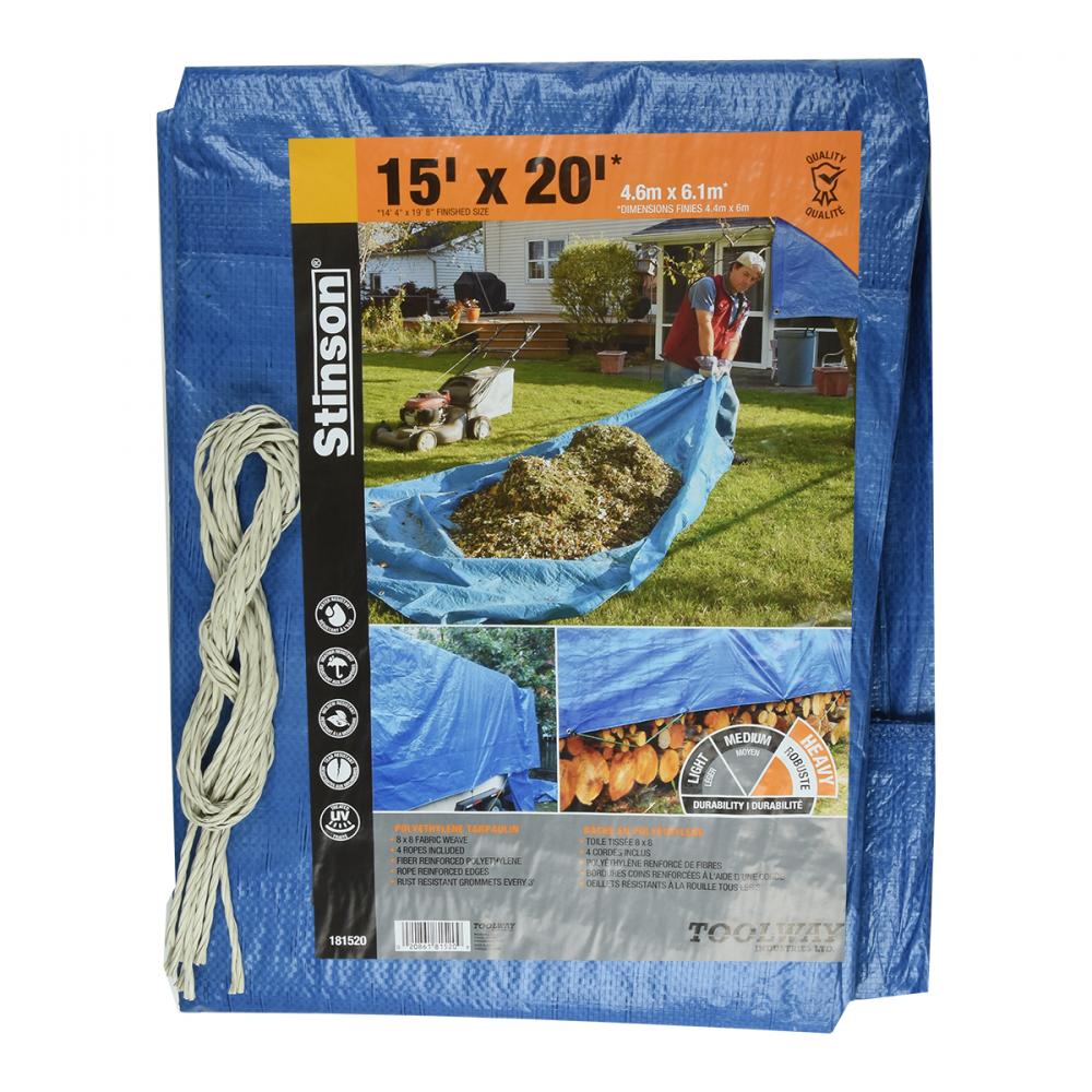 Tarpaulin 15ft x 20ft Blue<span class=' ItemWarning' style='display:block;'>Item is usually in stock, but we&#39;ll be in touch if there&#39;s a problem<br /></span>