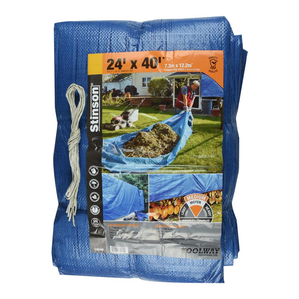 Tarpaulin 24ft x 40ft Blue<span class=' ItemWarning' style='display:block;'>Item is usually in stock, but we&#39;ll be in touch if there&#39;s a problem<br /></span>