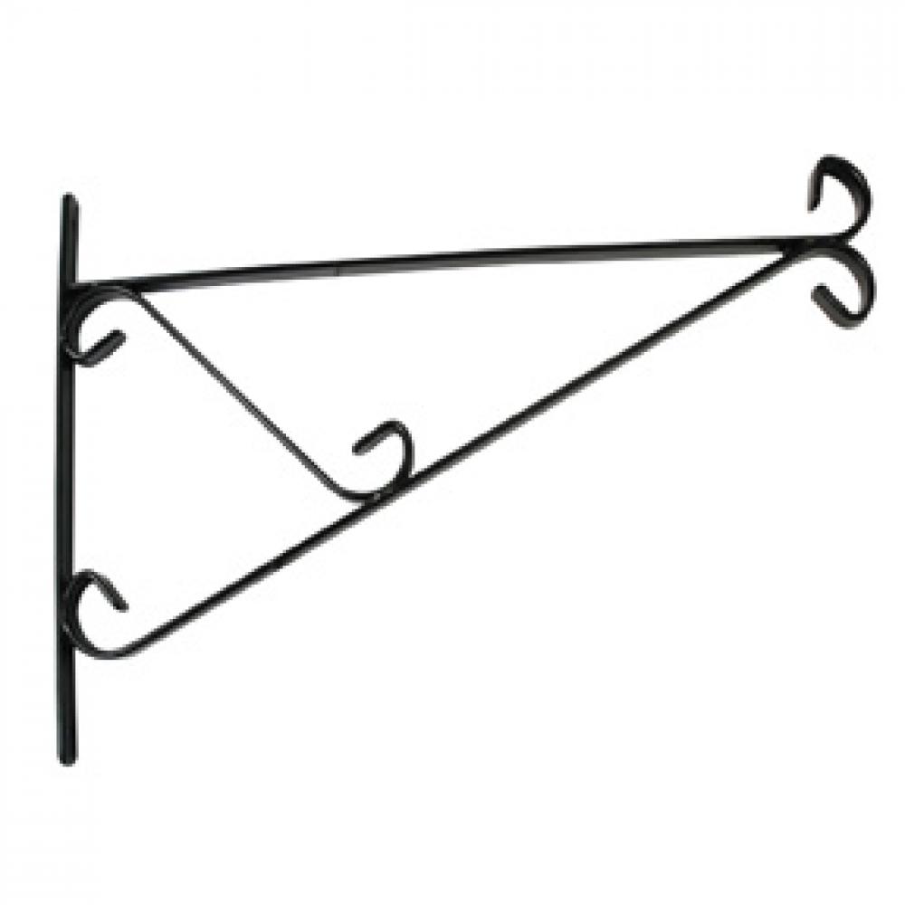 Wallmount Bracket for Hanging Basket 14in Black<span class=' ItemWarning' style='display:block;'>Item is usually in stock, but we&#39;ll be in touch if there&#39;s a problem<br /></span>