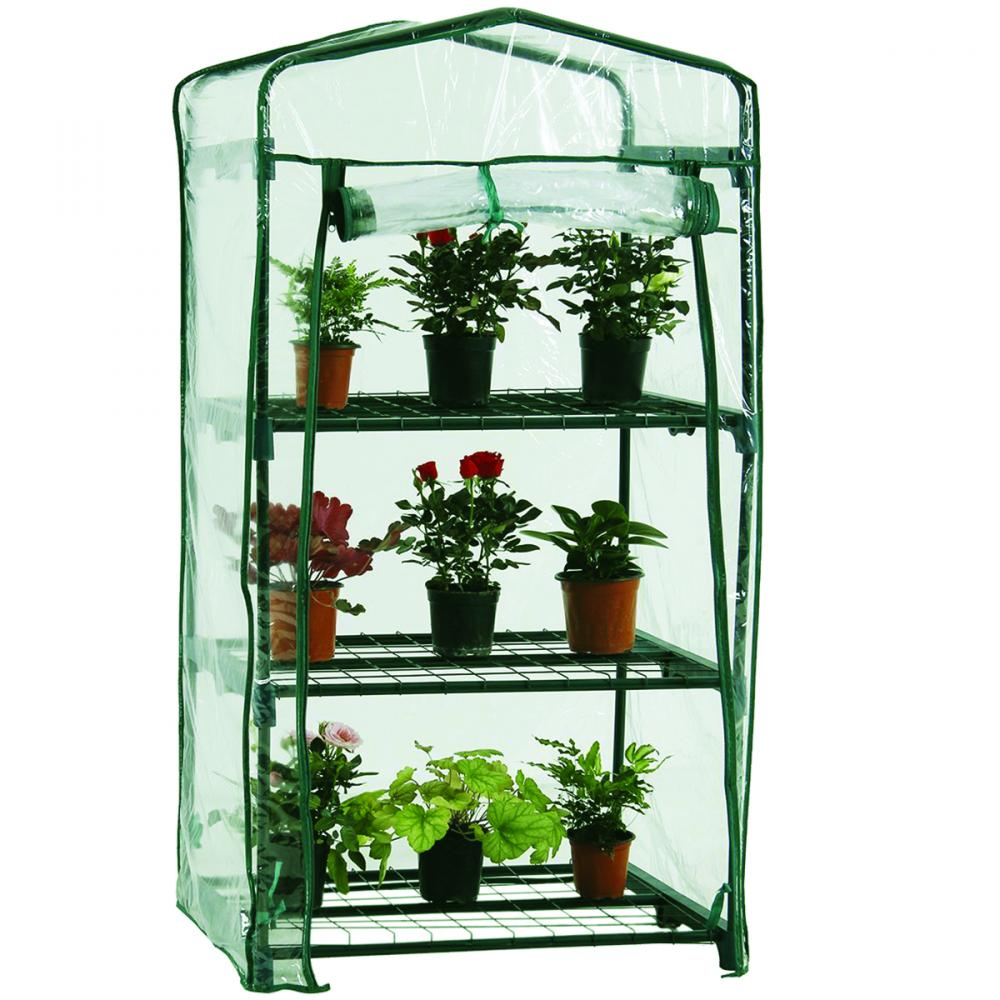 Mini Greenhouse Portable 3-Tier 27 x 19 x 49&#34;<span class=' ItemWarning' style='display:block;'>Item is usually in stock, but we&#39;ll be in touch if there&#39;s a problem<br /></span>