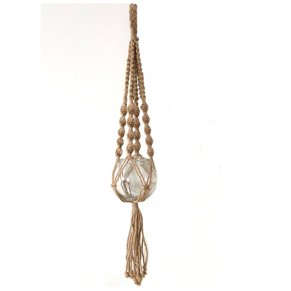 Planter Hanger Macrame Jute Rope 43in Natural Jute<span class=' ItemWarning' style='display:block;'>Item is usually in stock, but we&#39;ll be in touch if there&#39;s a problem<br /></span>