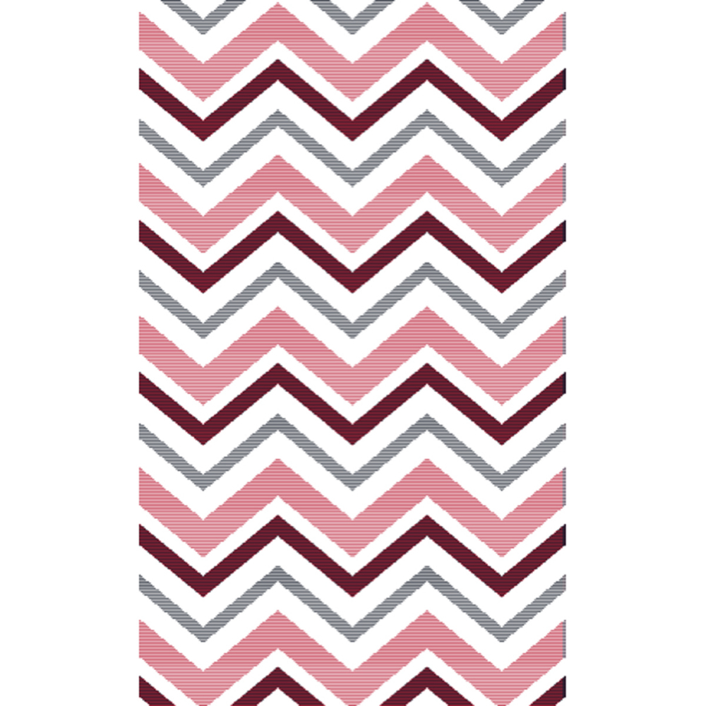 Outdoor Plastic Patio Rug Copenhagen Geo 4 x 6ft Black/White/Red<span class=' ItemWarning' style='display:block;'>Item is usually in stock, but we&#39;ll be in touch if there&#39;s a problem<br /></span>