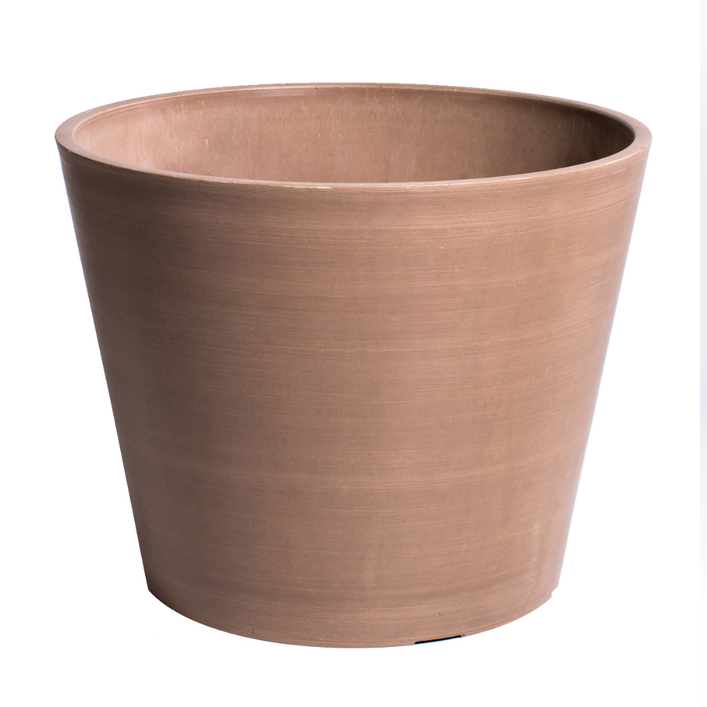 Planter Composite Round Taper 12in x 10in Sand<span class=' ItemWarning' style='display:block;'>Item is usually in stock, but we&#39;ll be in touch if there&#39;s a problem<br /></span>