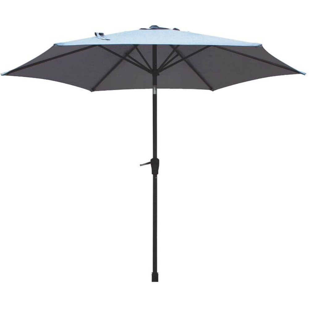 Market Patio Umbrella 9ft Polyester With Tilt & Crank Gray<span class=' ItemWarning' style='display:block;'>Item is usually in stock, but we&#39;ll be in touch if there&#39;s a problem<br /></span>