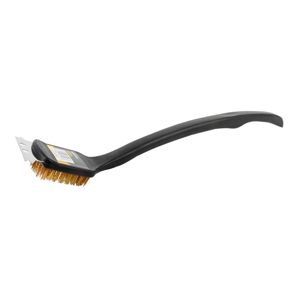 BBQ Cleaning Brush Wire with Scraper Ergo Handle 12&#34;<span class=' ItemWarning' style='display:block;'>Item is usually in stock, but we&#39;ll be in touch if there&#39;s a problem<br /></span>
