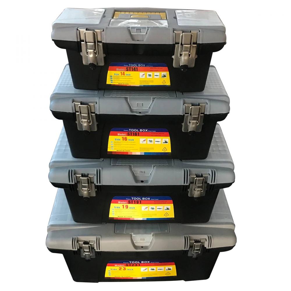 4PC Toolbox Set 14in 16in 19in 23.5in (187014-187016-187019-187023)<span class=' ItemWarning' style='display:block;'>Item is usually in stock, but we&#39;ll be in touch if there&#39;s a problem<br /></span>
