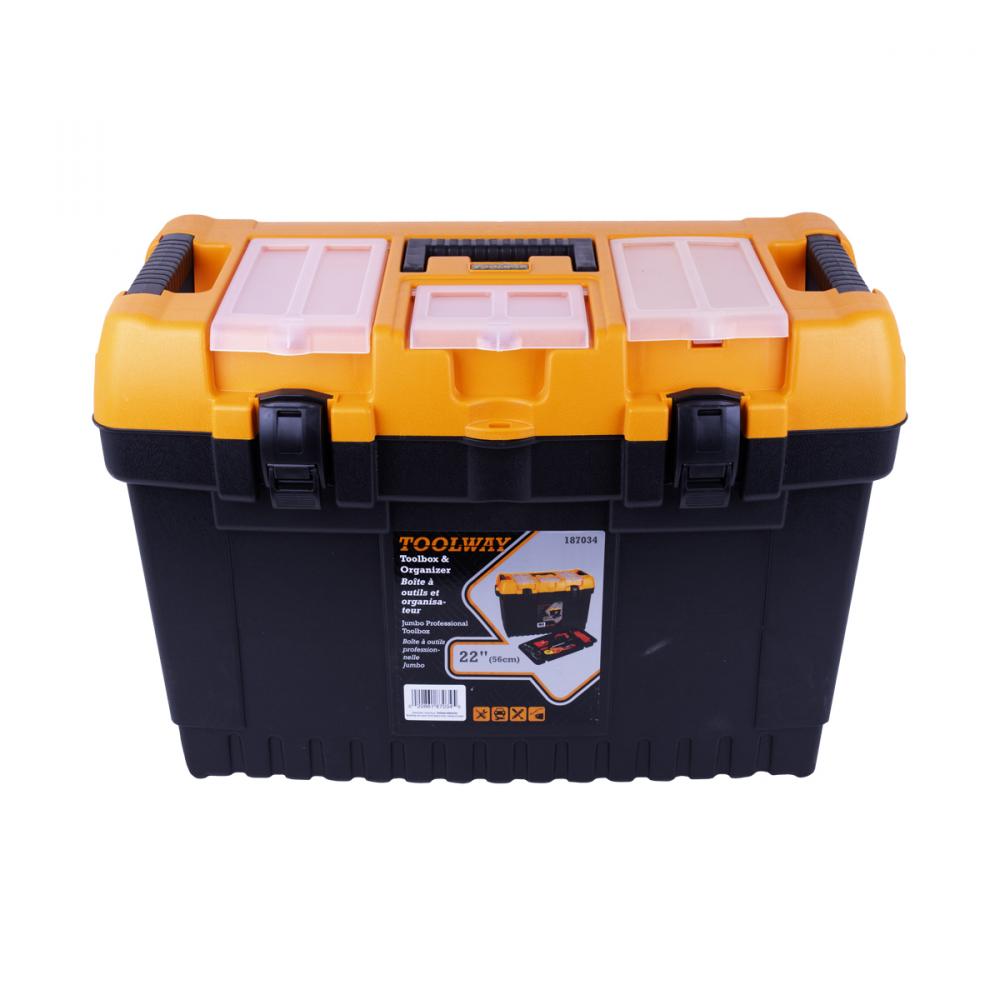 Jumbo Pro Toolbox With Lid 22in<span class=' ItemWarning' style='display:block;'>Item is usually in stock, but we&#39;ll be in touch if there&#39;s a problem<br /></span>