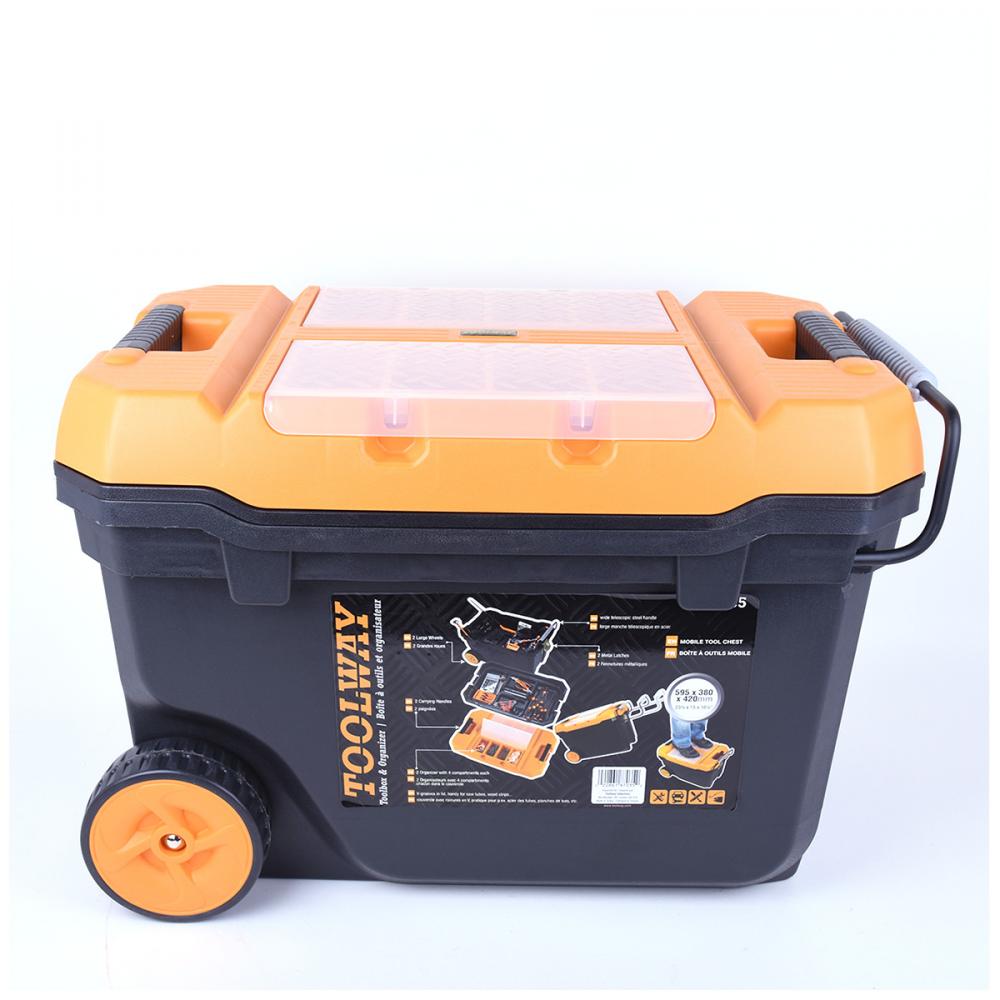 Jumbo Pro Toolbox With Lid & Wheels 23.5 x15x16.5in<span class=' ItemWarning' style='display:block;'>Item is usually in stock, but we&#39;ll be in touch if there&#39;s a problem<br /></span>