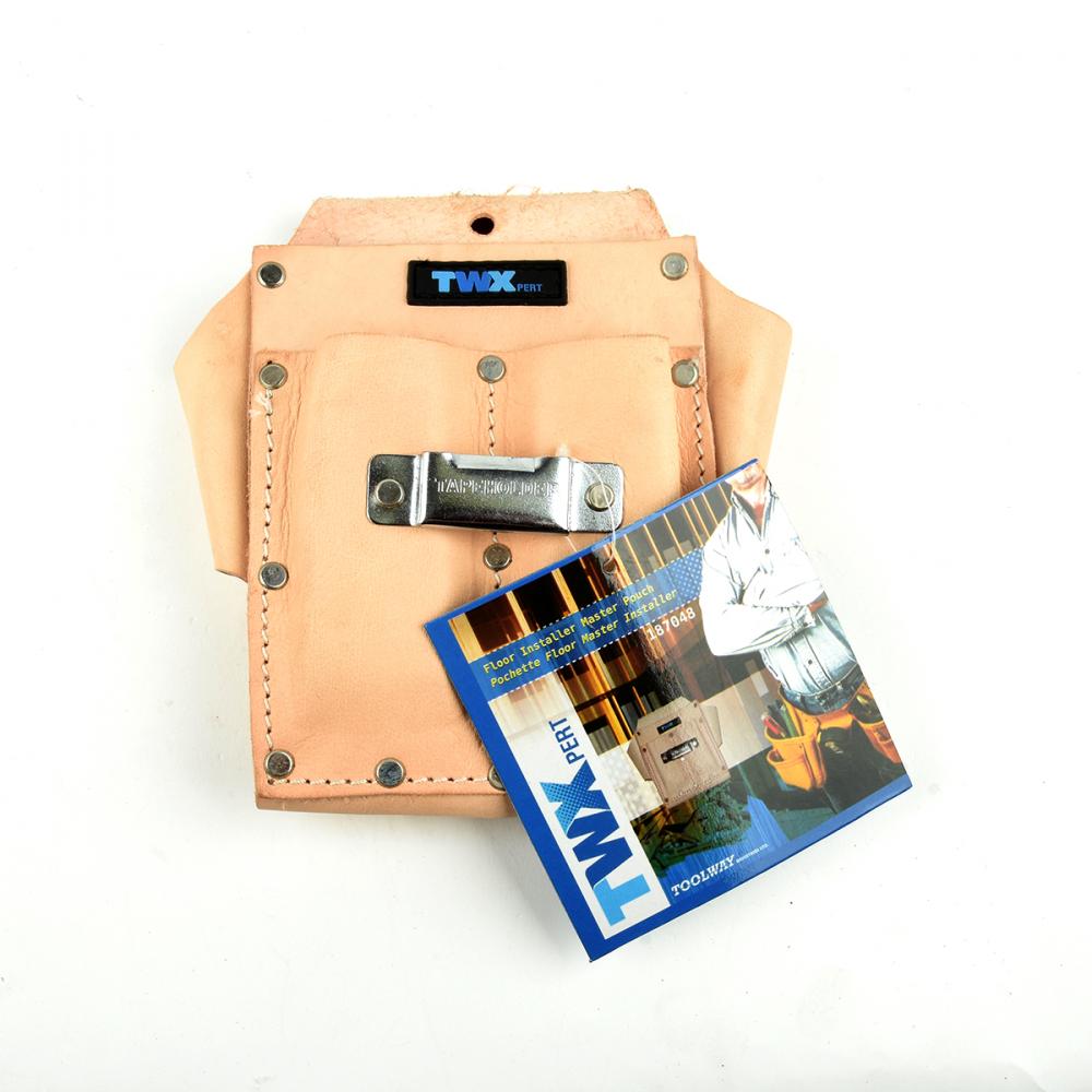 Floor Installer Master Pouch Natural/White Leather<span class=' ItemWarning' style='display:block;'>Item is usually in stock, but we&#39;ll be in touch if there&#39;s a problem<br /></span>