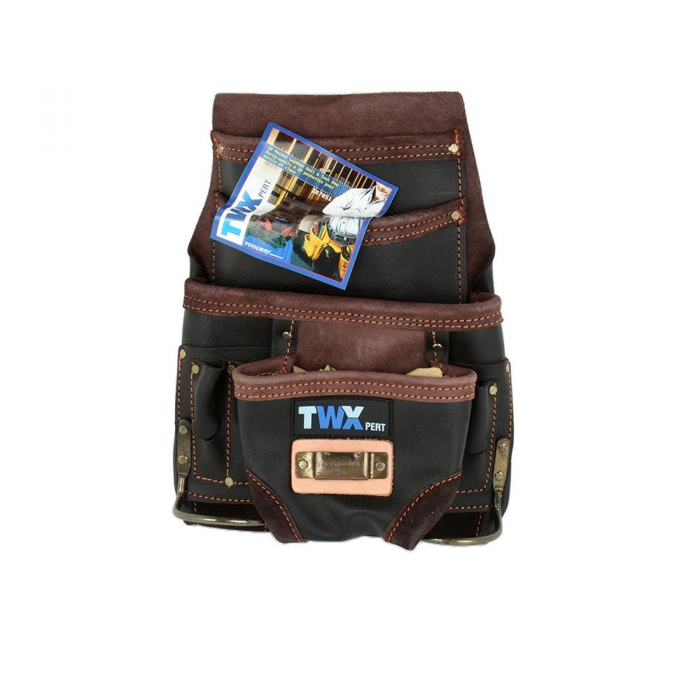 Heavy Duty Tool Bag Oil Tanned Leather 10-Pocket<span class=' ItemWarning' style='display:block;'>Item is usually in stock, but we&#39;ll be in touch if there&#39;s a problem<br /></span>