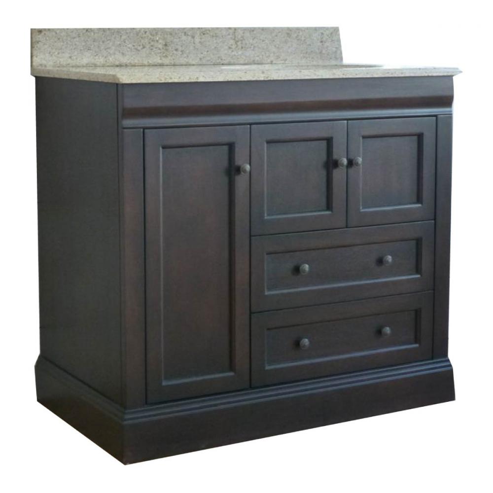 Vanity with Granite Top 36in Black<span class=' ItemWarning' style='display:block;'>Item is usually in stock, but we&#39;ll be in touch if there&#39;s a problem<br /></span>