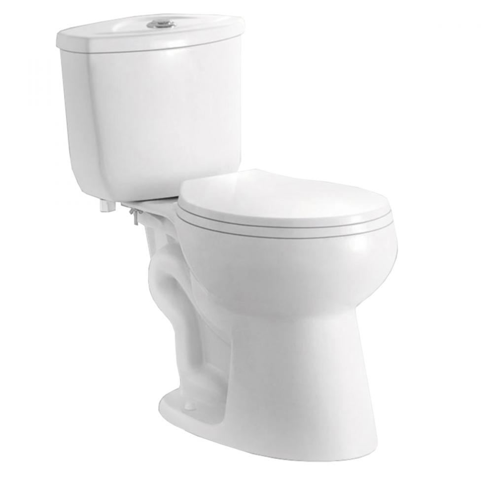 Toilet Single Flush Elongated-Front 4.8L 2-Piece White<span class=' ItemWarning' style='display:block;'>Item is usually in stock, but we&#39;ll be in touch if there&#39;s a problem<br /></span>