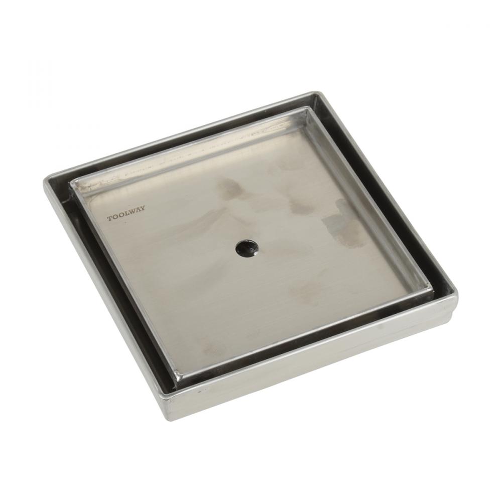 Square Shower Drain Tile-in 2in 5 3/32in x 5 3/32in x 3 1/8in<span class=' ItemWarning' style='display:block;'>Item is usually in stock, but we&#39;ll be in touch if there&#39;s a problem<br /></span>