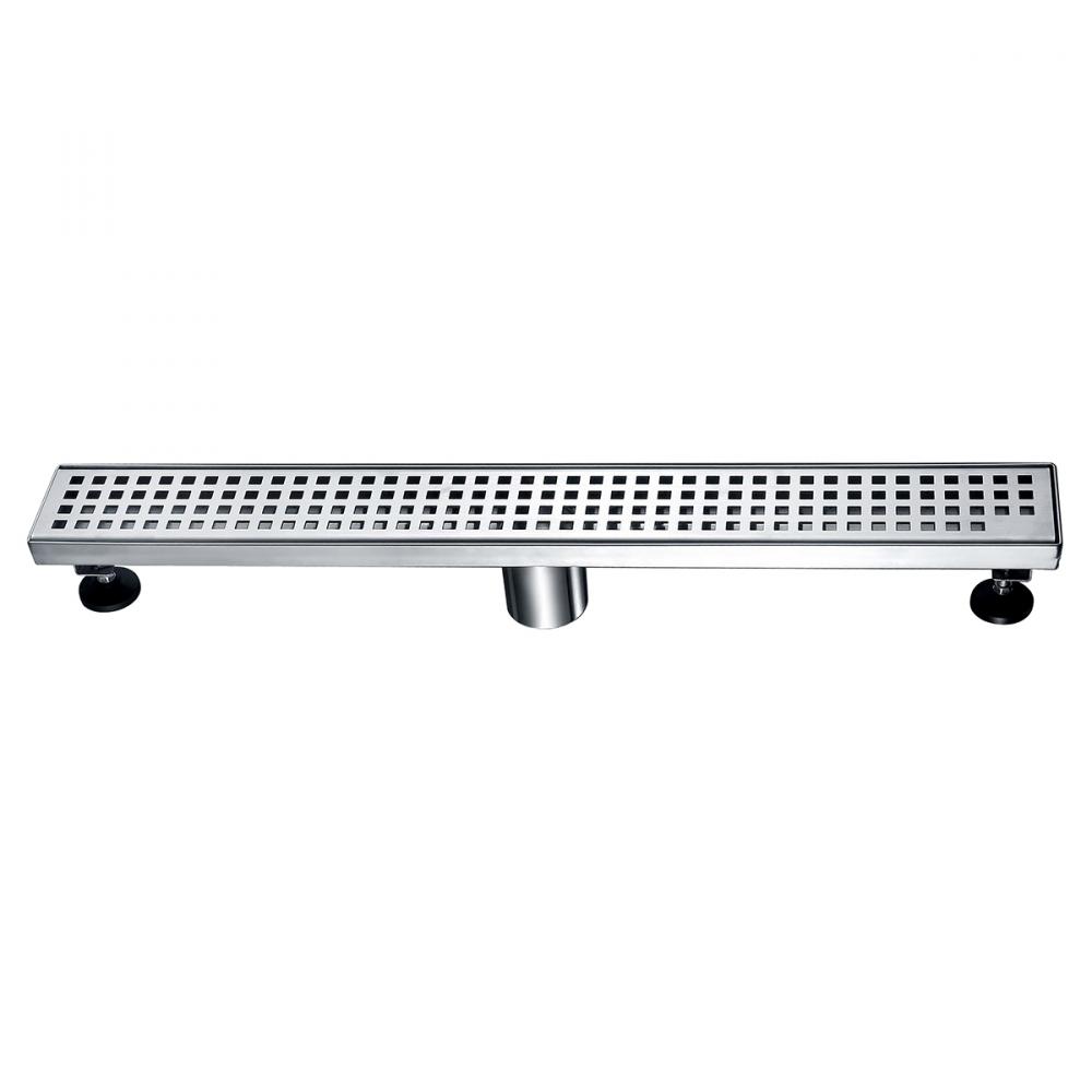 Linear Shower Drain Sq. Grid 2in 36in x 3in x 3 1/8in<span class=' ItemWarning' style='display:block;'>Item is usually in stock, but we&#39;ll be in touch if there&#39;s a problem<br /></span>