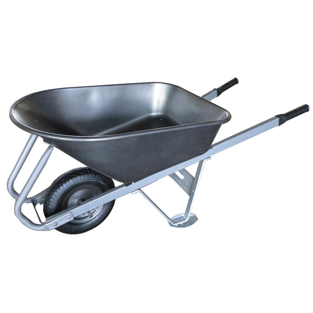 Wheelbarrow EZ Roll & Dump 6 cu.ft. Steel Tray Air Tire Steel Handle<span class=' ItemWarning' style='display:block;'>Item is usually in stock, but we&#39;ll be in touch if there&#39;s a problem<br /></span>