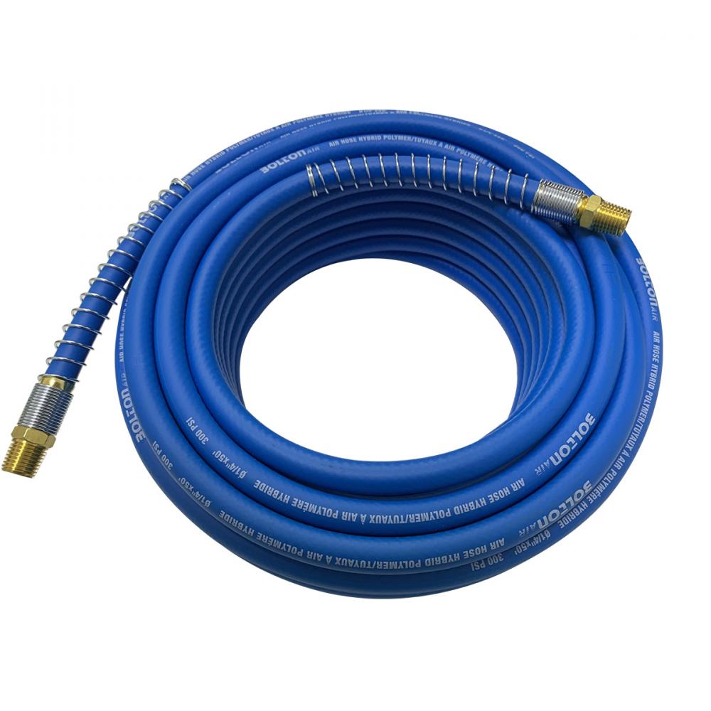 Air Hose Hybrid Polymer With Spring Bend Restrictor ¼in x 50ft<span class=' ItemWarning' style='display:block;'>Item is usually in stock, but we&#39;ll be in touch if there&#39;s a problem<br /></span>