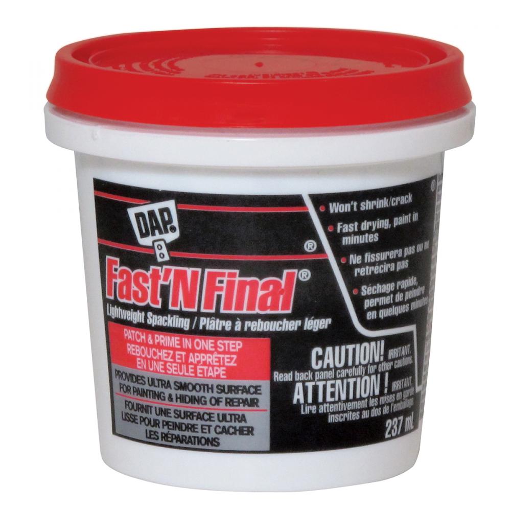 Fast N Final Lightweight Spackling 237ml White<span class=' ItemWarning' style='display:block;'>Item is usually in stock, but we&#39;ll be in touch if there&#39;s a problem<br /></span>