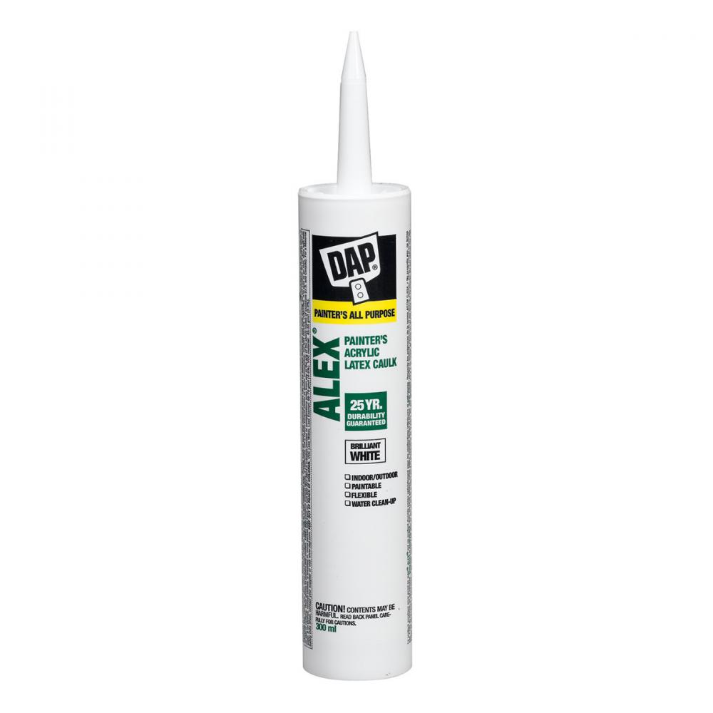 Alex Painters Acrylic Latex Caulk 300ml White<span class=' ItemWarning' style='display:block;'>Item is usually in stock, but we&#39;ll be in touch if there&#39;s a problem<br /></span>