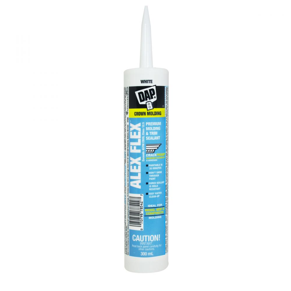Alex Flex Premium Molding & Trim Latex Sealant 300ml White<span class=' ItemWarning' style='display:block;'>Item is usually in stock, but we&#39;ll be in touch if there&#39;s a problem<br /></span>