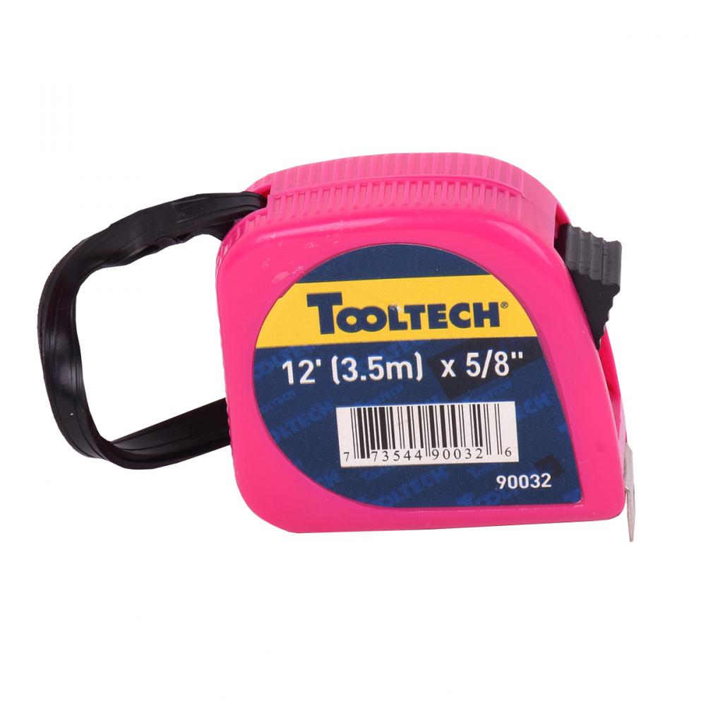 Tape Measure 12ft/3.5m x 5/8in Metric/Imperial Plastic Pink<span class=' ItemWarning' style='display:block;'>Item is usually in stock, but we&#39;ll be in touch if there&#39;s a problem<br /></span>